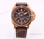 New Panerai Watches 2020 - VS Replica Panerai Luminor Submersible PAM00968 Brown Ceramic Watch